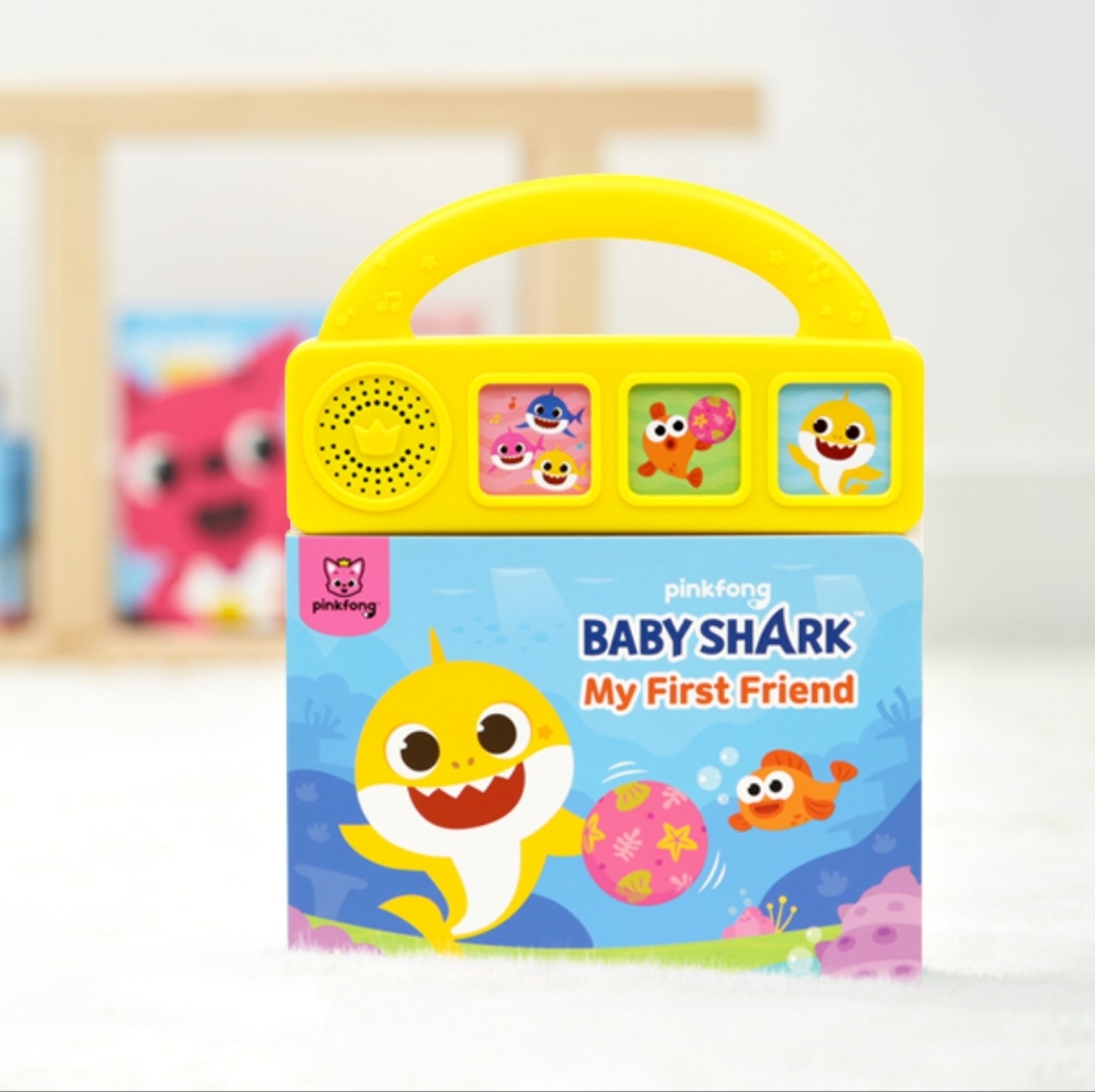 2Pack Baby Shark My First Friend 3 Button Story Sound Book with Carrying Handle